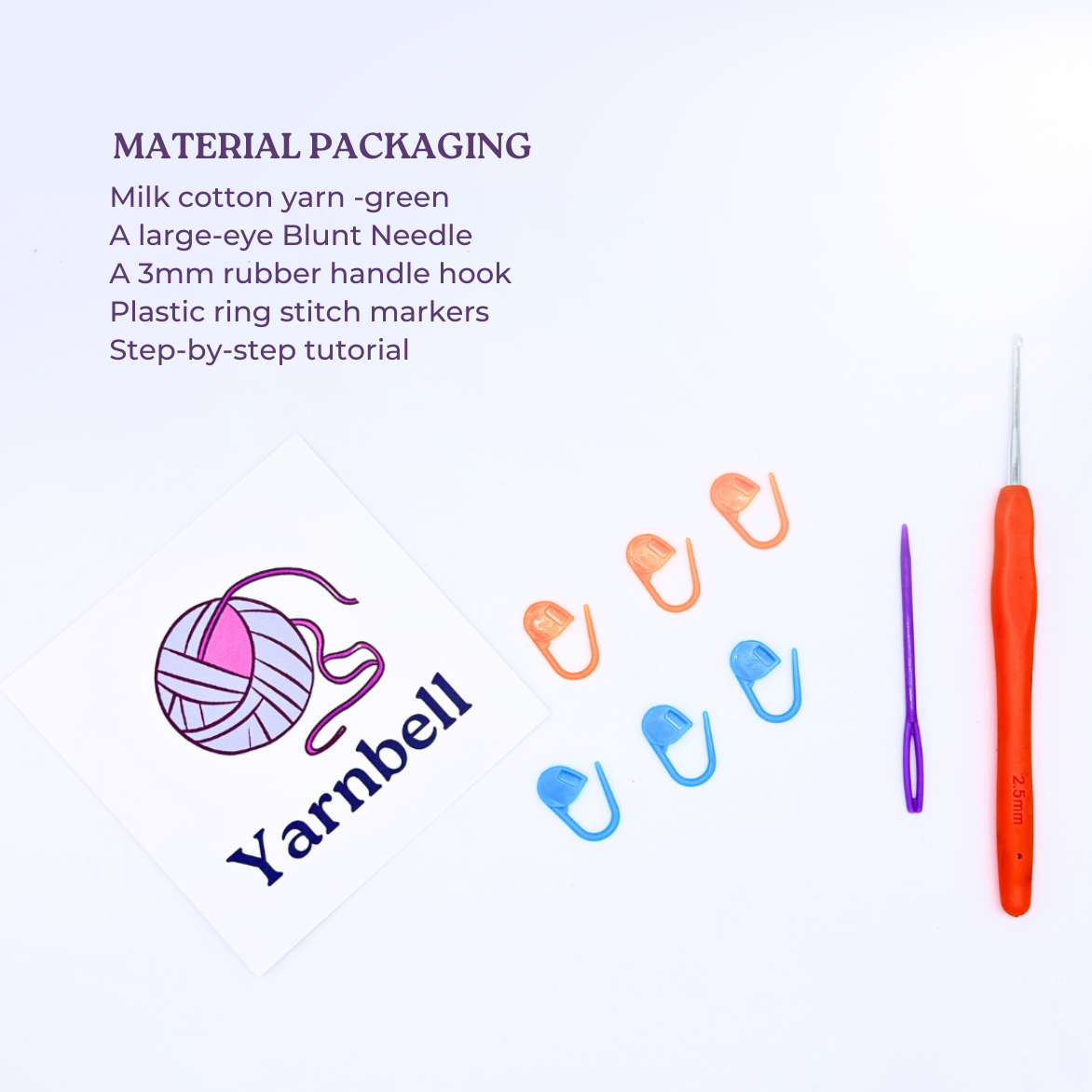 Mini Backpack Crochet Kit